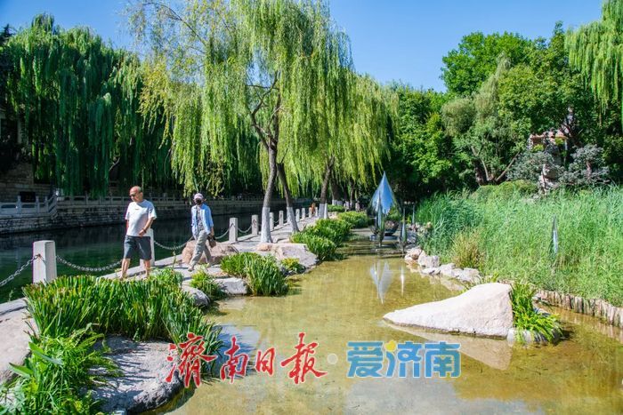 焕新归来！环城公园泉水浴场北侧沙池变身生态浅溪
