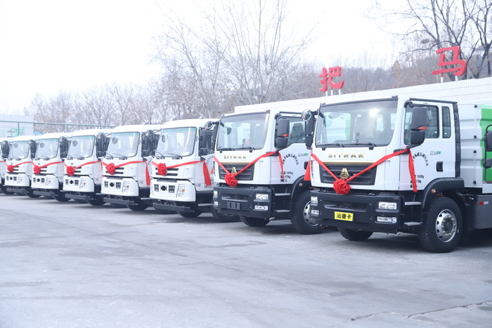 45台新能源环卫车辆正式交付使用