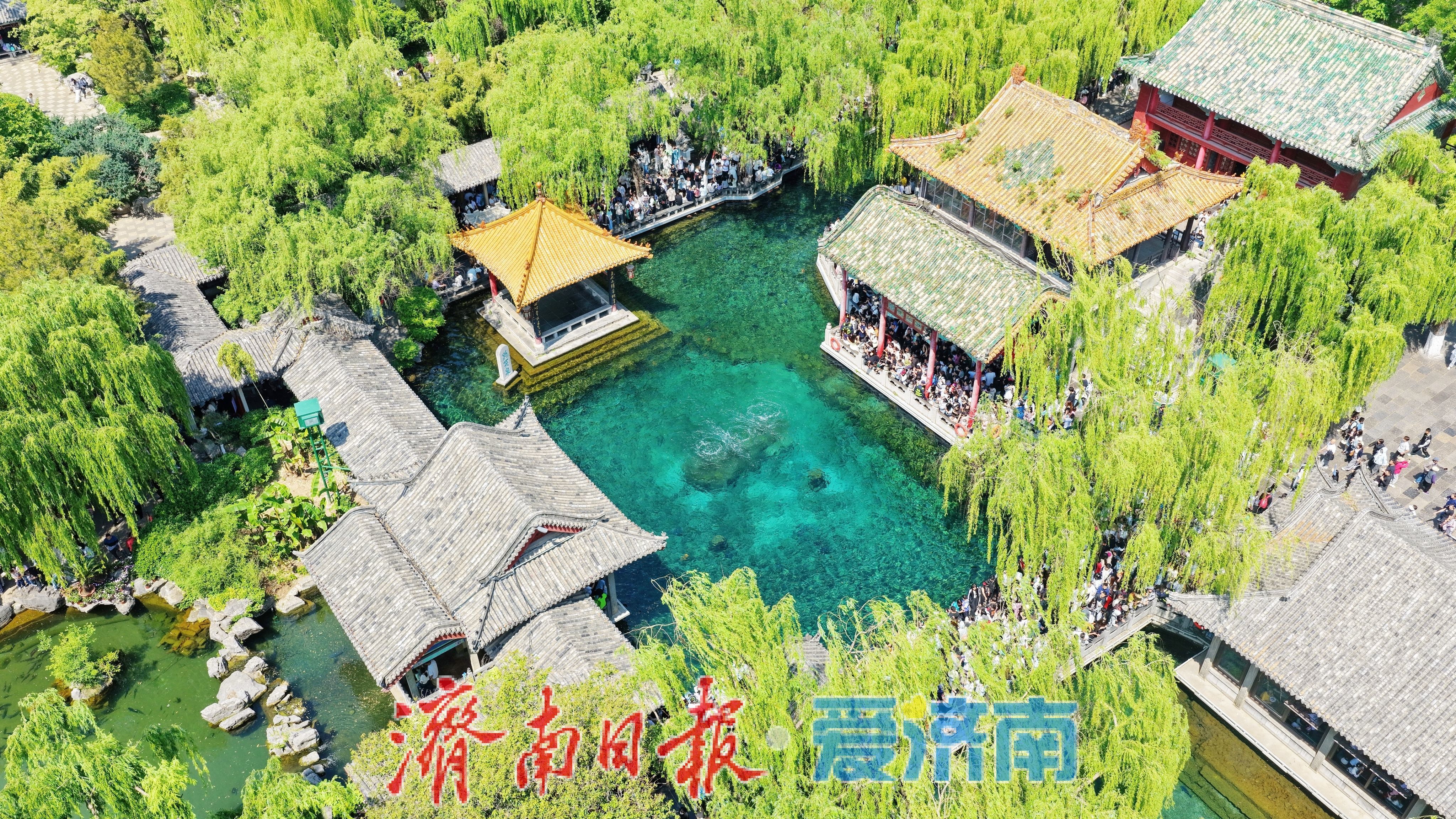 “五一”假期济南趵突泉迎来客流高峰 多措并举保障游览秩序