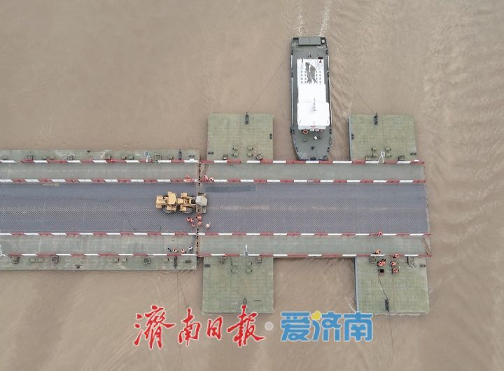 让路调水调沙，黄河济南段泺口浮桥拆除