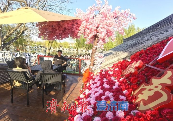 芳菲三月，“空中花园”扮靓济南老街
