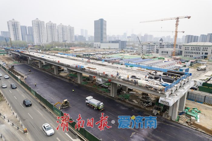 济南凤凰黄河大桥南延工程“加速跑”，城市发展轴线愈发清晰