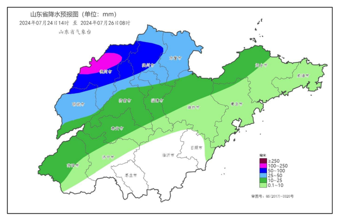 山东发布强对流天气预报 济南北部有大雨局部大暴雨