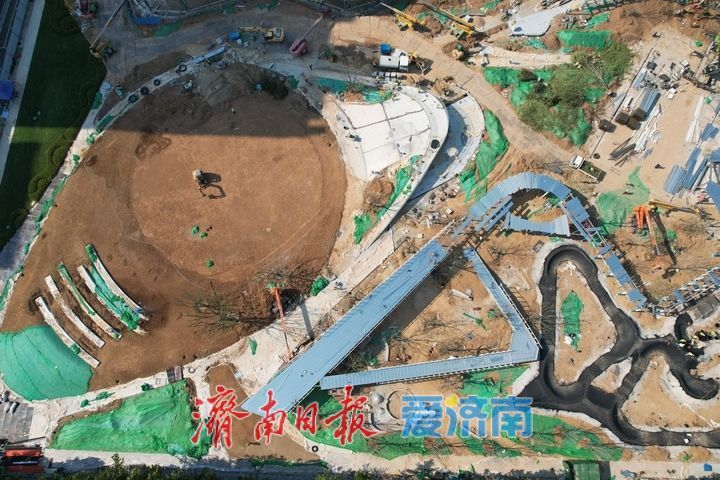 城市更新塑造新风貌！济南国际会展中心广场改造提速
