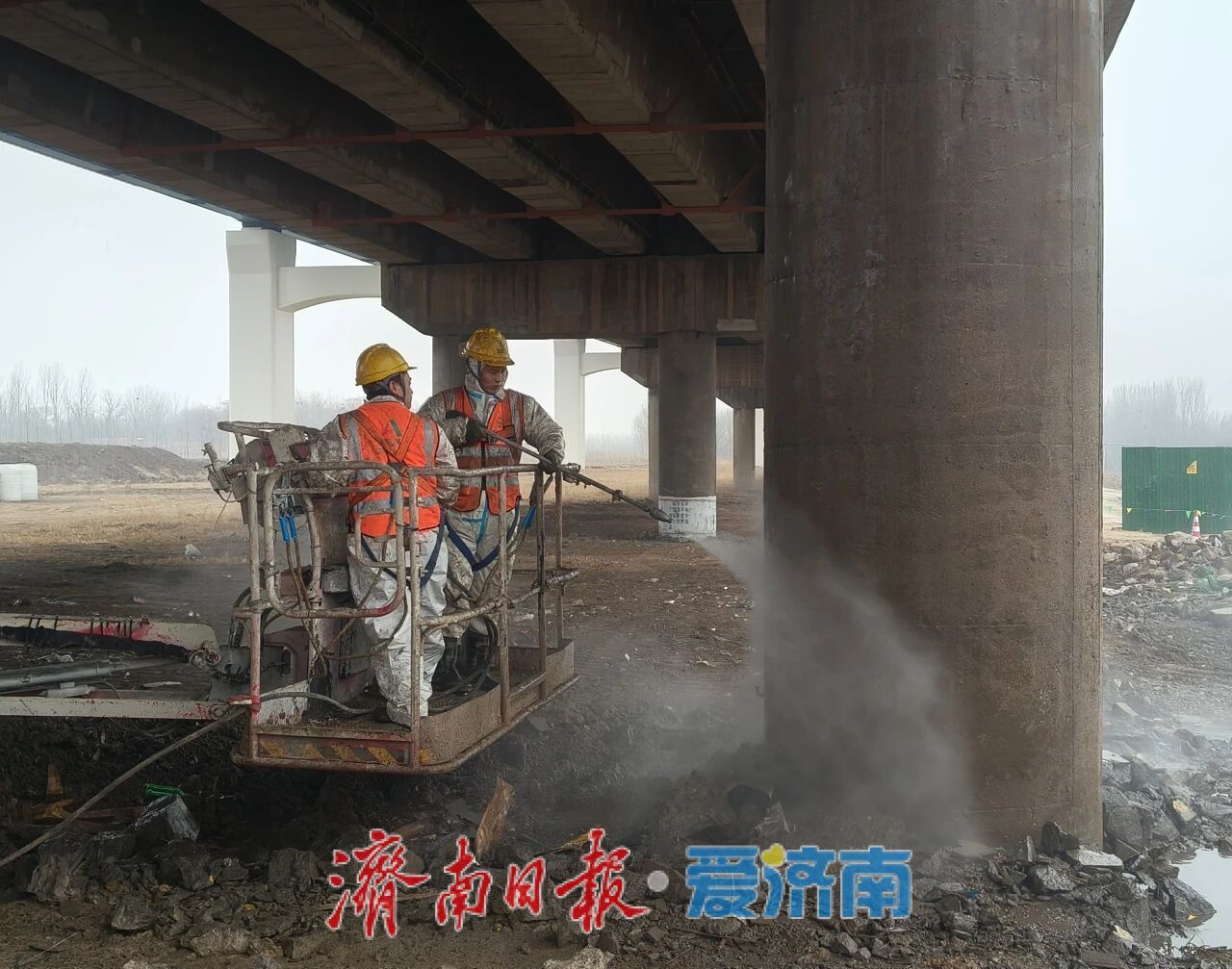 济南黄河大桥大修工程正式启动