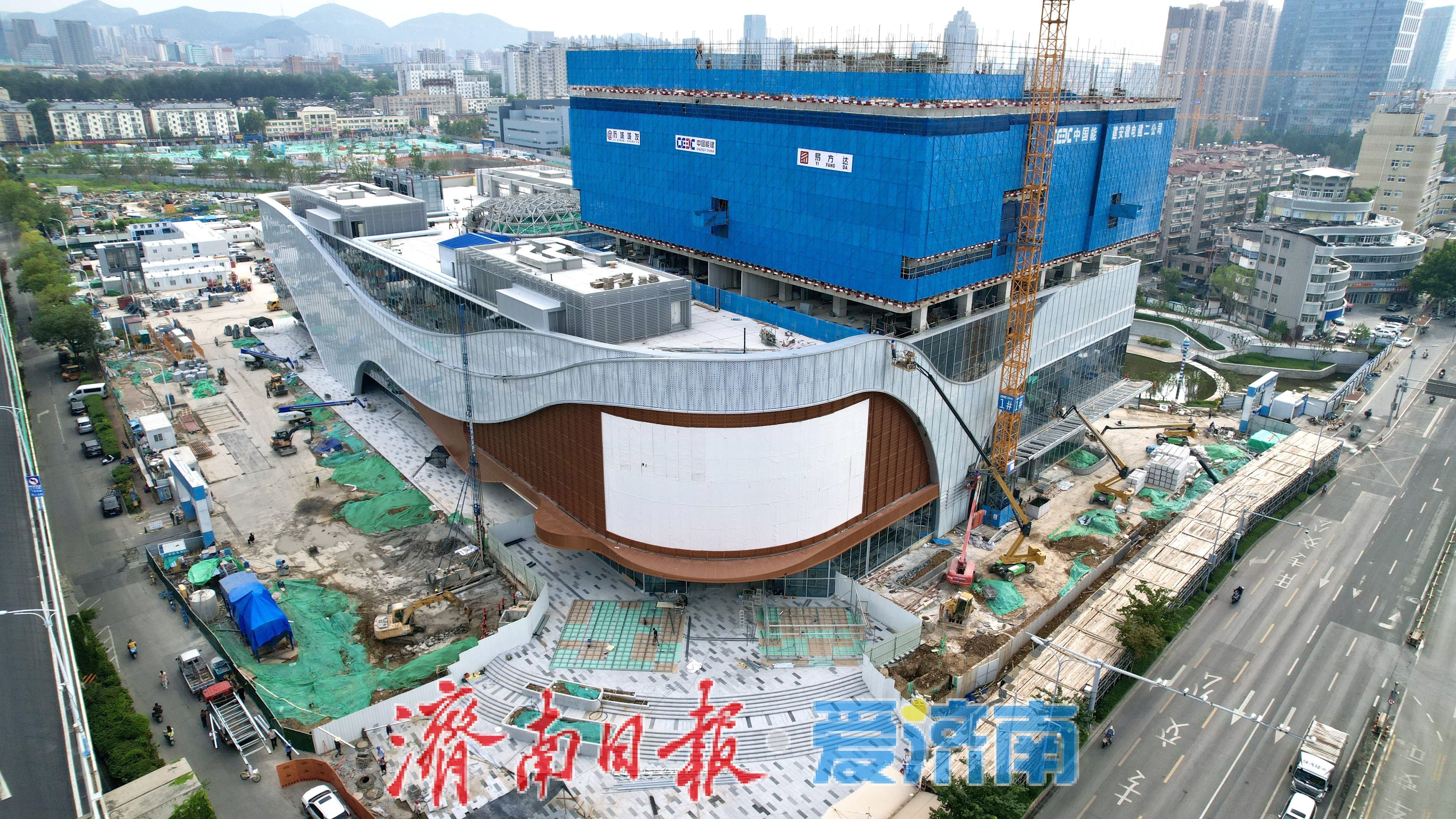 济南首座京东MALL亮相洪楼片区 项目建设全力攻坚节点目标