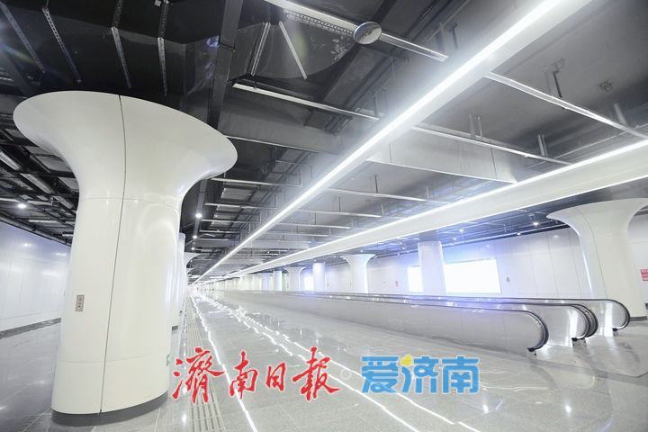 首设“自动步道”，轨交2号线连通济南火车站北广场地下通道即将投用