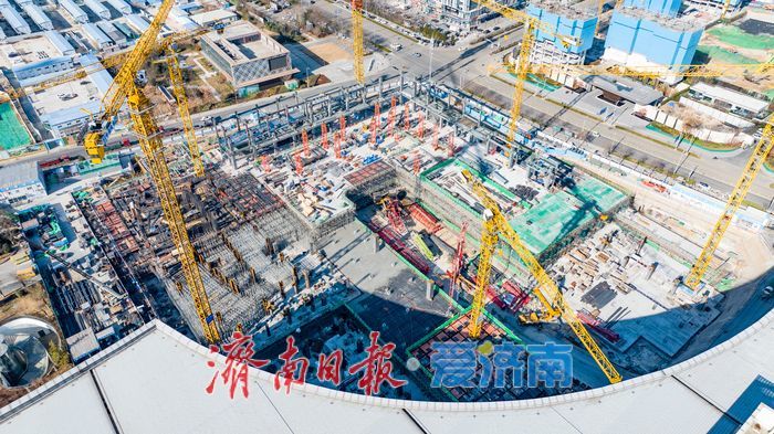 济南西客站片区将添217米新地标 山东国际会展中心配套项目雏形已现