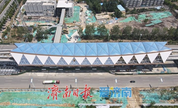 项目强省会｜济南轨交8号线高架段车站风格多样，跟随镜头先睹为快