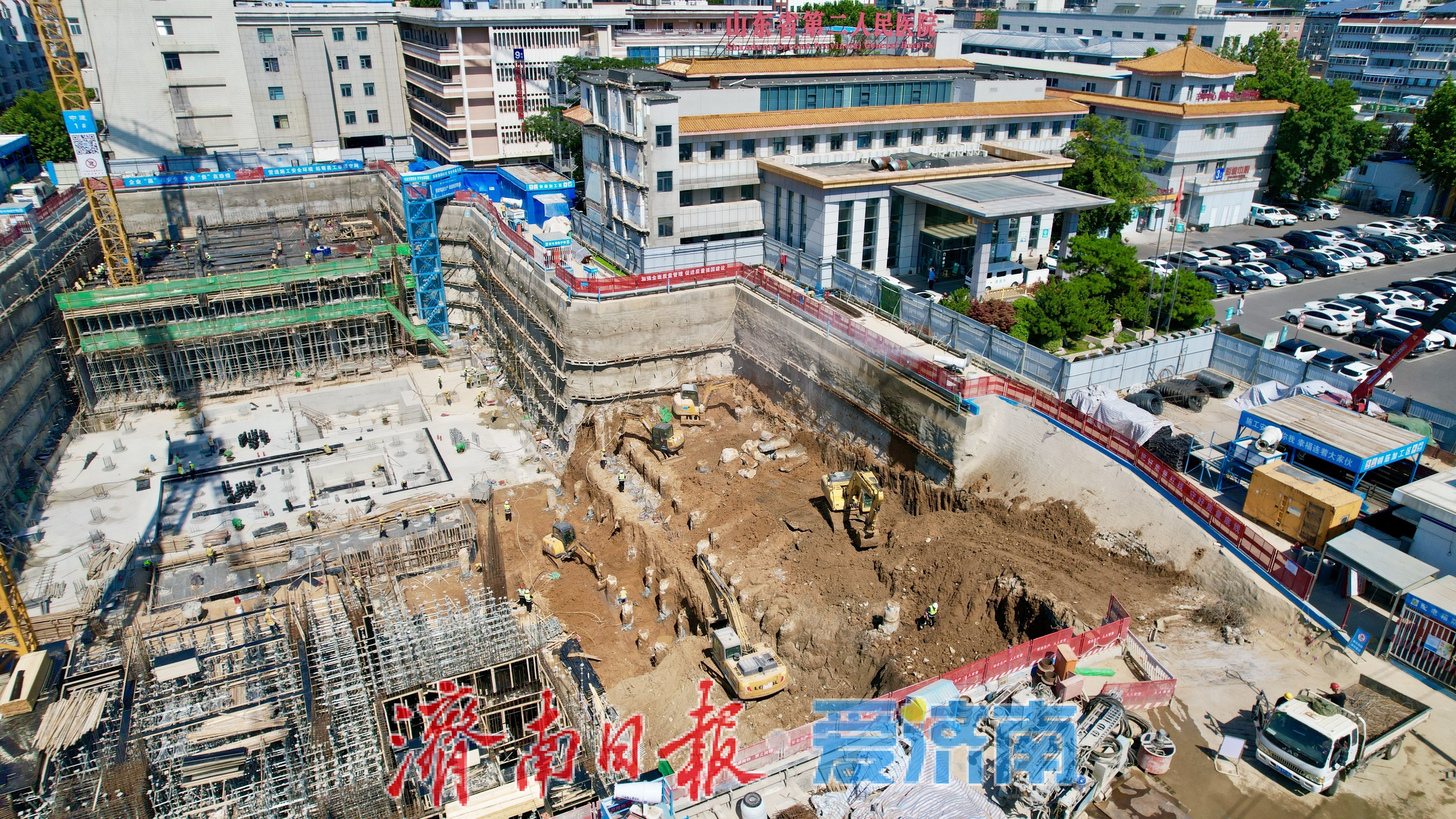 建设提速攻坚！山东省第二人民医院项目即将突破正负零关键节点