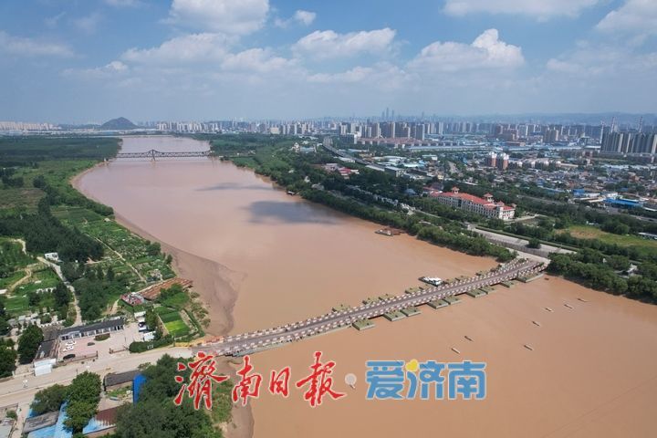 黄河济南段平稳度汛 洛口浮桥已恢复通车