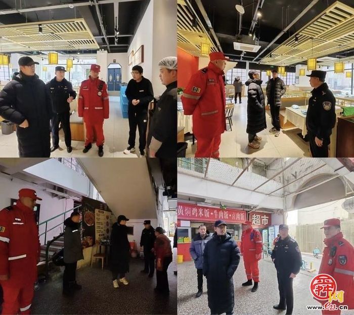 泉城路上，跨年夜的“守护者”们以坚守姿态迎接新年曙光