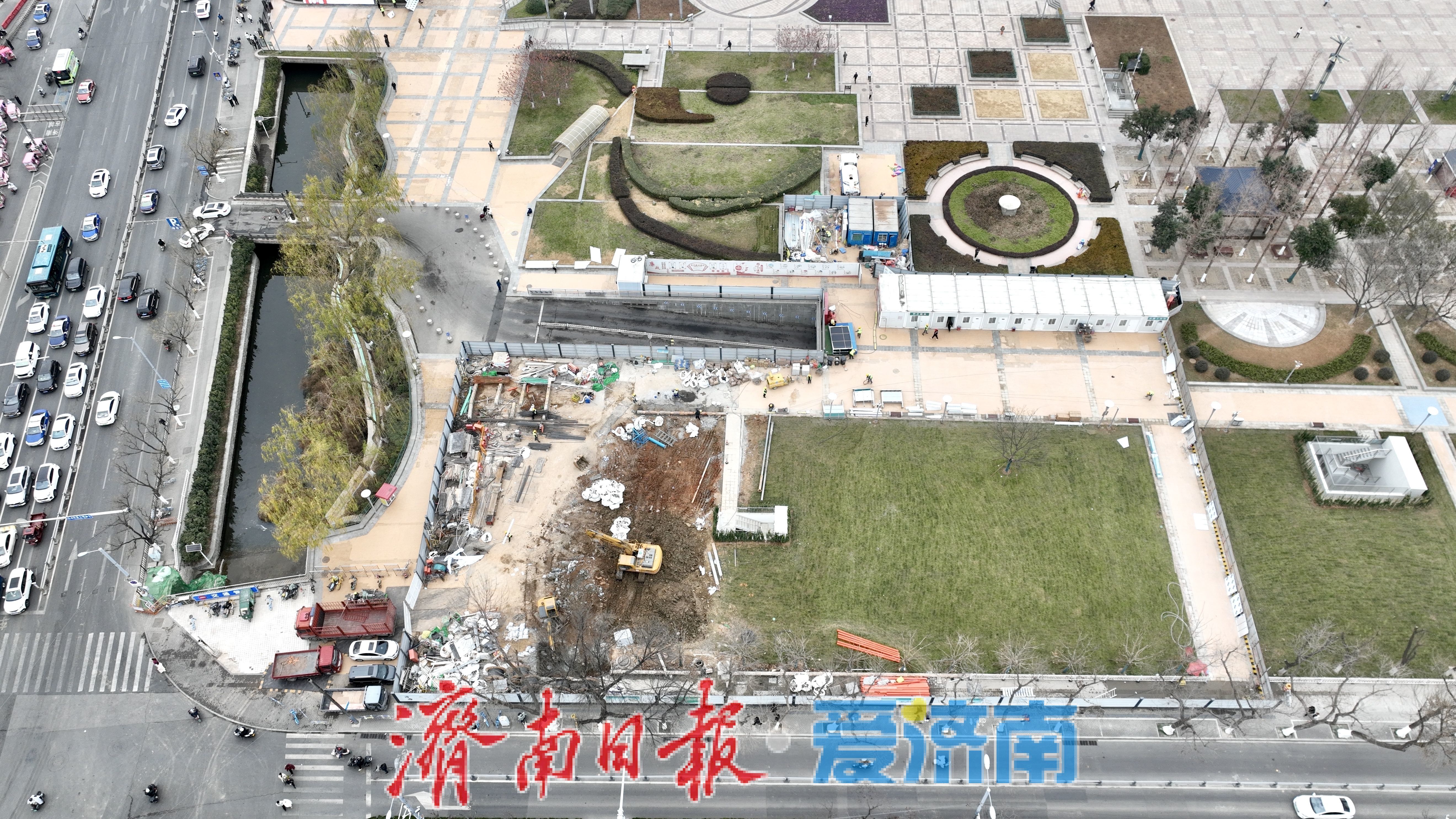 项目强省会｜济南泉城广场智慧停车场建设全面提速！建成后将有效疏解商圈停车压力