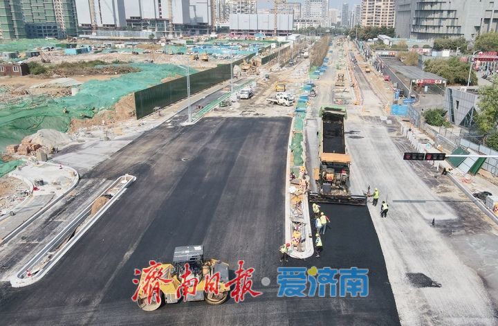 拓宽至双向6车道，济南中央商务区泺邑路南段改扩建展现新貌