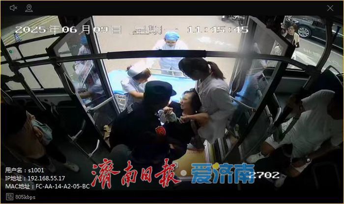 乘客突发不适，济南公交车上演“生命速递”