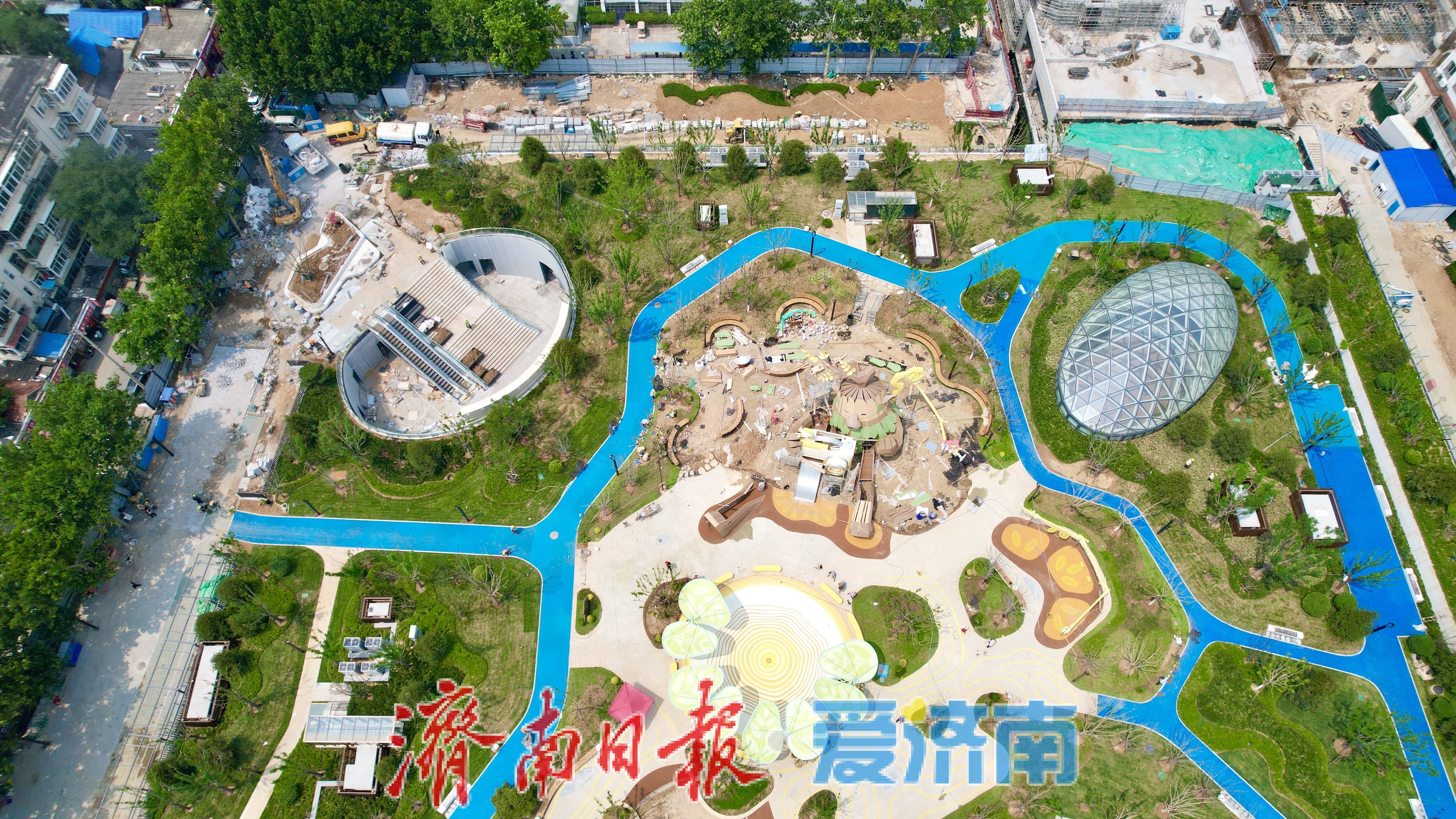 槐荫区重点民生工程提速 济南槐苑文化体育公园迎新进展