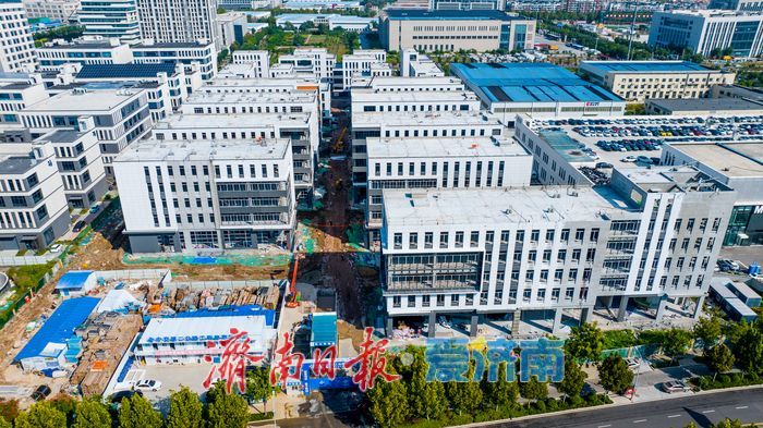 项目强省会｜中交（济南）创芯智谷项目加速“扮靓”，室外及安装工程过半
