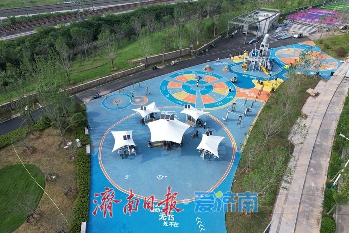 济南西部春风悦动公园北段扩建区域焕新开放