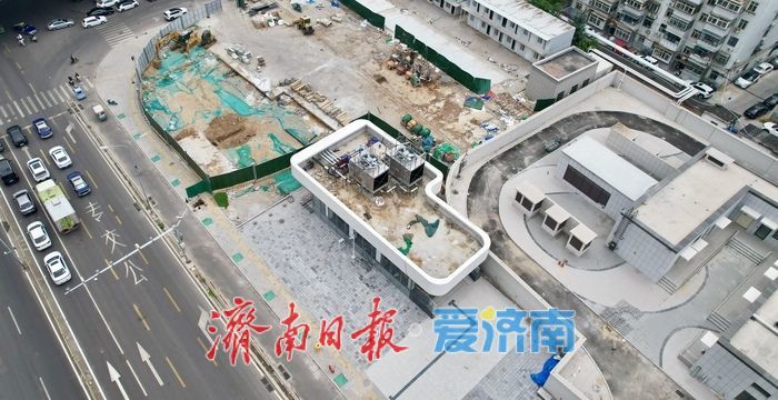 项目强省会｜济南轨道交通6号线经一纬六站部分围挡拆除 项目建设有序推进
