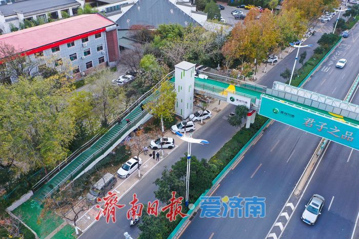 泉城公园过街天桥升级，无障碍通行指日可待