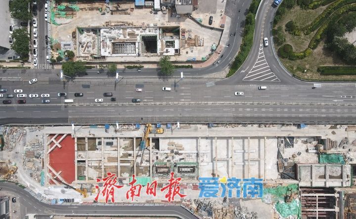 济南轨交4号线最“浅”与最“深”车站提速冲刺，确保年底通车