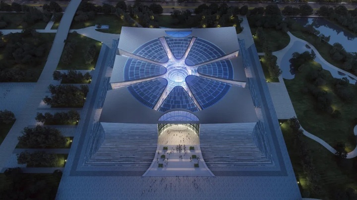 济南市博物馆新馆效果图公布，“涌泉石”设计象征“泉文化”源远流长