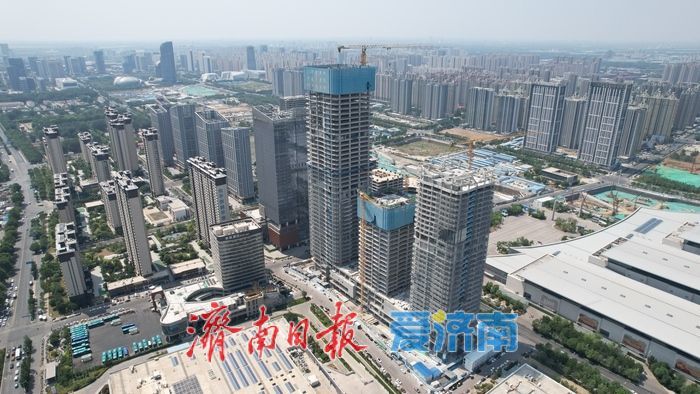 210米济南西部“第一高”建设持续推进