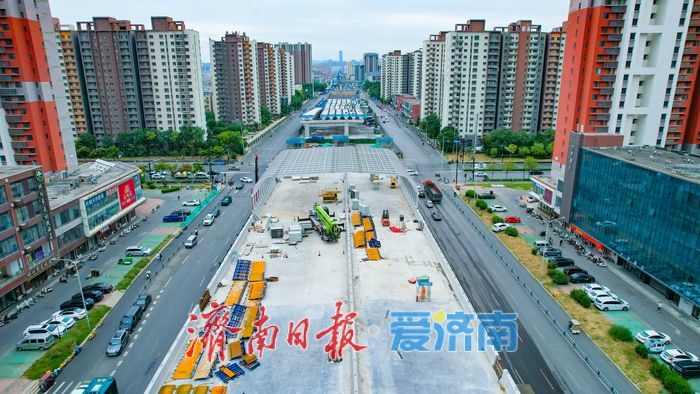 凤凰黄河大桥南延工程降噪拱廊加紧安装 济南东部南北大通道加速成型