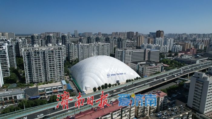 膜穹顶赋能智慧施工 天桥区重点项目打造城区绿色建造标杆