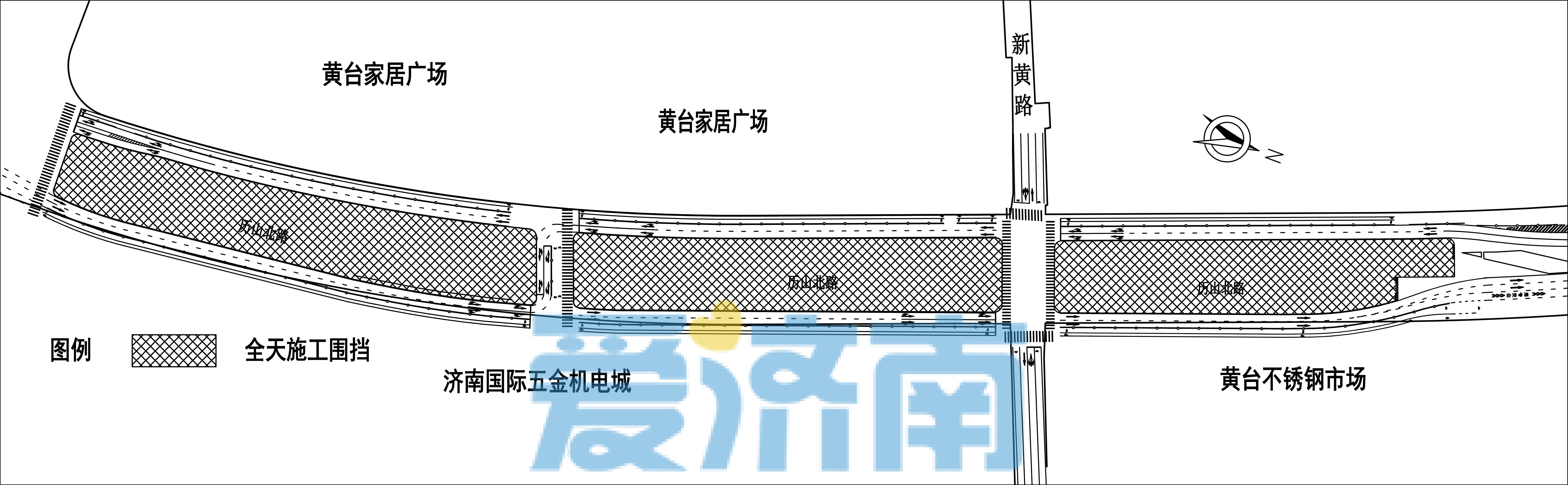 济南轨道交通7号线一期工程翻译学院站即将围挡施工 怎么绕行看这里