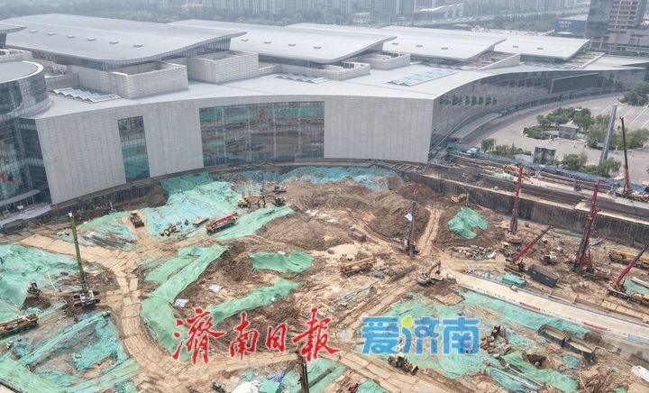 项目强省会|山东国际会展中心(配套部分)项目桩基工程稳步推进