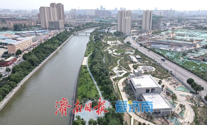 小清河畔新添滨河社区公园
