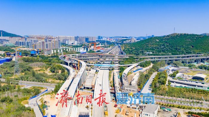 多匝道同步施工！济南绕城高速港沟枢纽改造稳步推进升级