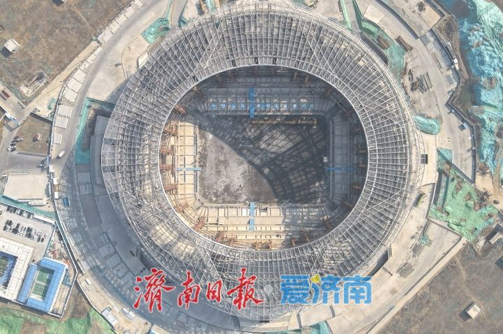 项目强省会｜济南黄河体育中心足球场项目展雄姿