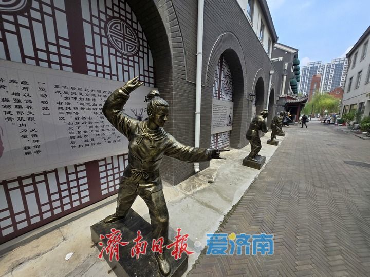 千年养生智慧凝于青铜之上，五禽戏雕塑造型吸睛