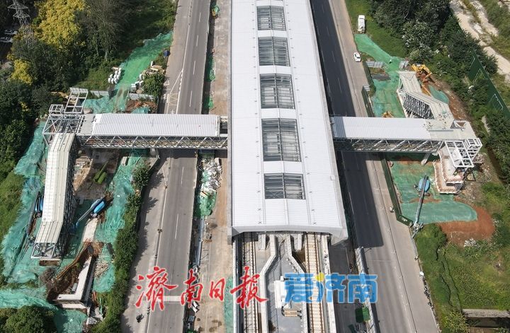 项目强省会｜济南轨交8号线全线高架段车站人行天桥主体结构施工基本结束