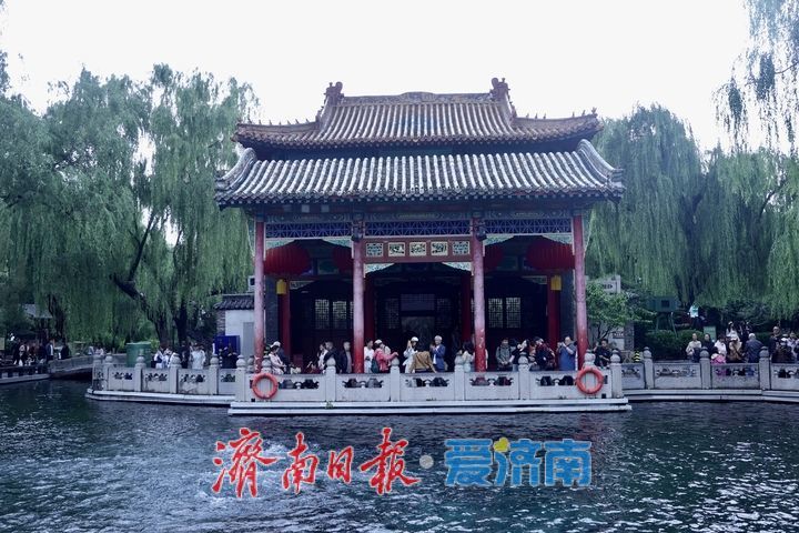 水位稳居29米以上，雨中赏“趵突腾空”