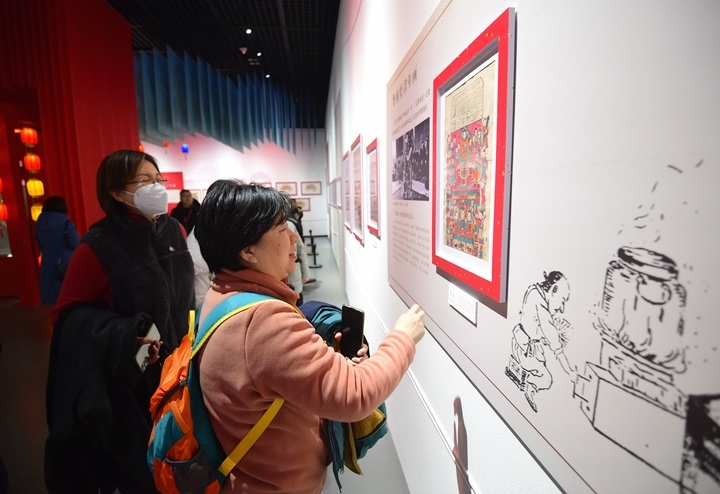 “沿着运河看年画”展览带着年味亮相山东博物馆