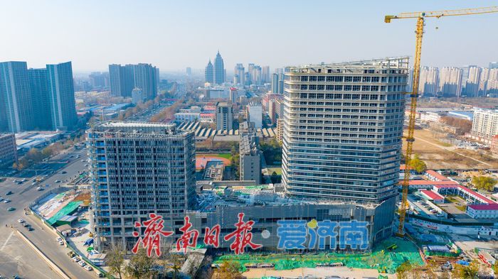 项目强省会｜济南腊山站TOD项目加速建设 双地铁上盖综合体赋能西部商圈升级