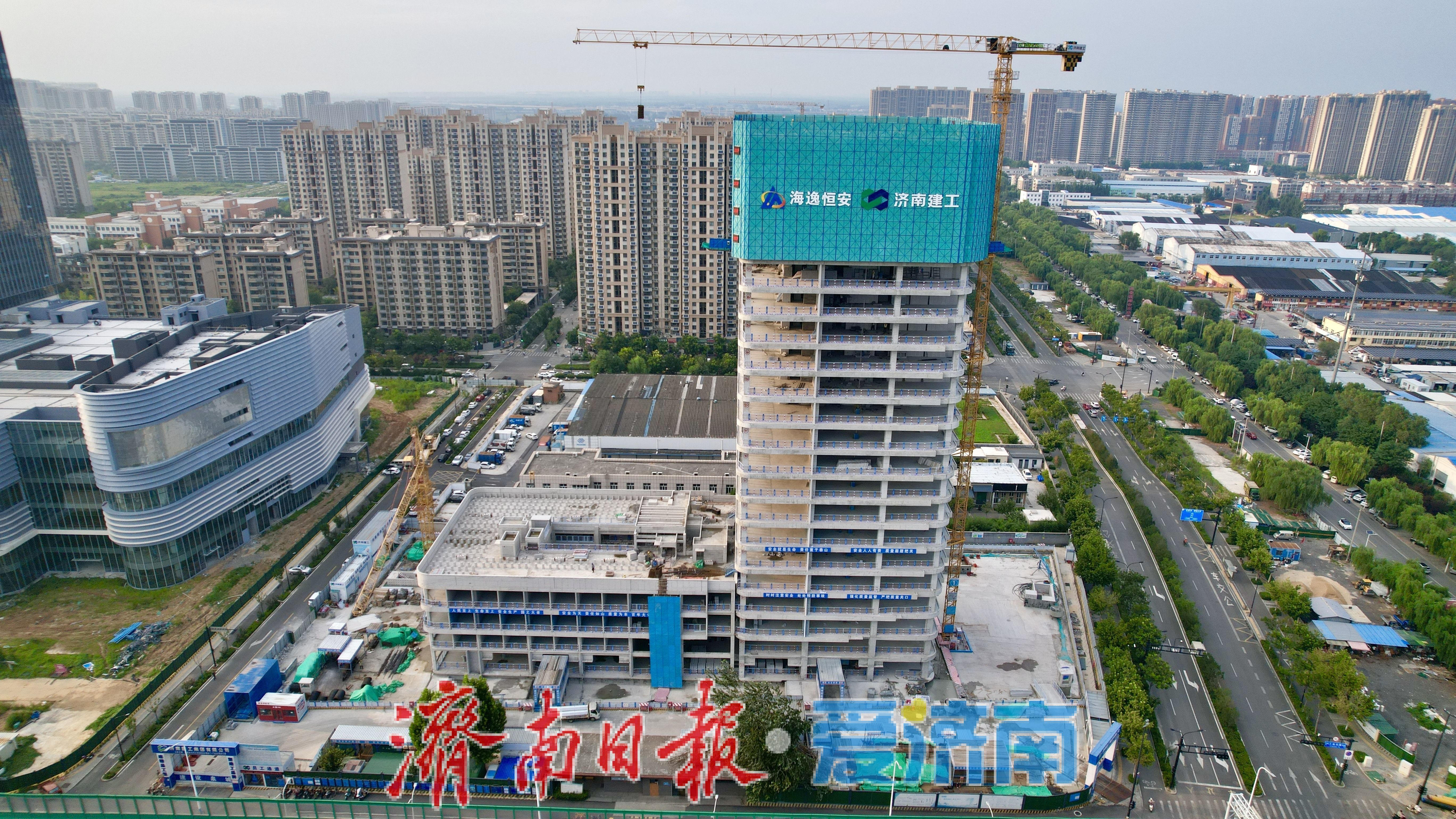 项目强省会丨济南张马屯片区第四批用地C-7地块项目建设提速 打造东部产业办公新载体