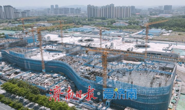 项目强省会｜山东在建最大第四代万达广场“全力攻坚”，部分区域已施工至地上三层