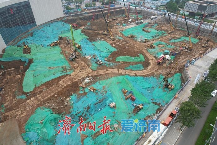 山东国际会展中心21万平方米配套部分项目建设提速