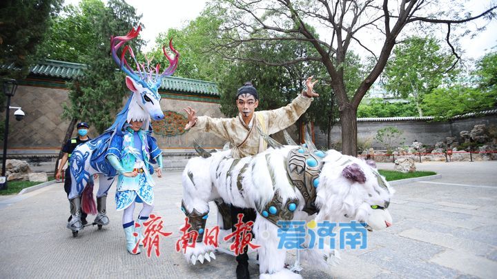 一年四季 泉在济南丨上古“神兽”走进山东古建筑博物馆 游客感受古建筑和传统文化之美