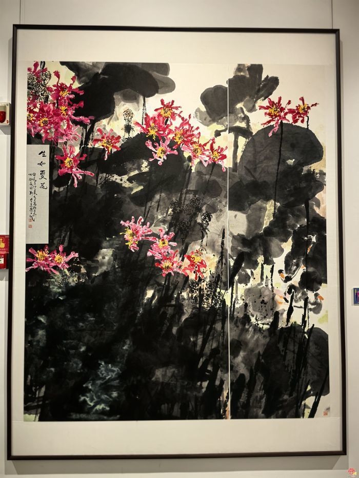 新锐来袭！李袁燕大写意花鸟画亮相“艺彩新锋——山东美术新人新作展”