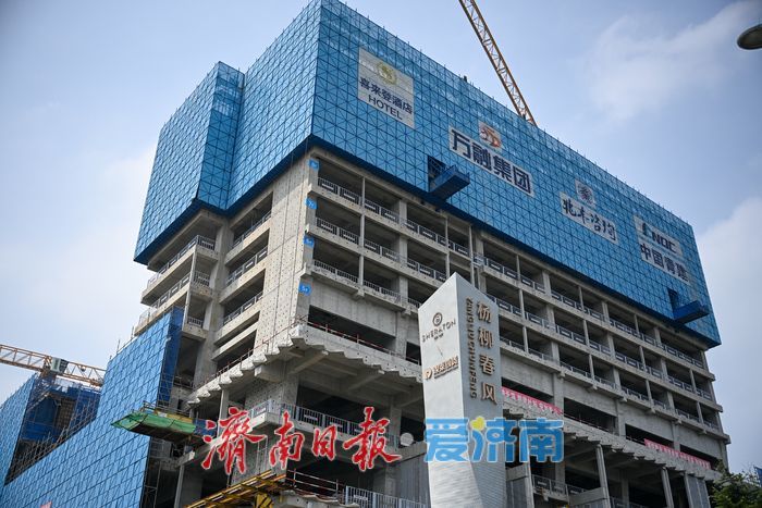 项目强省会｜济南槐荫银泰百货项目主体施工进展顺利 西城商业配套加速成型