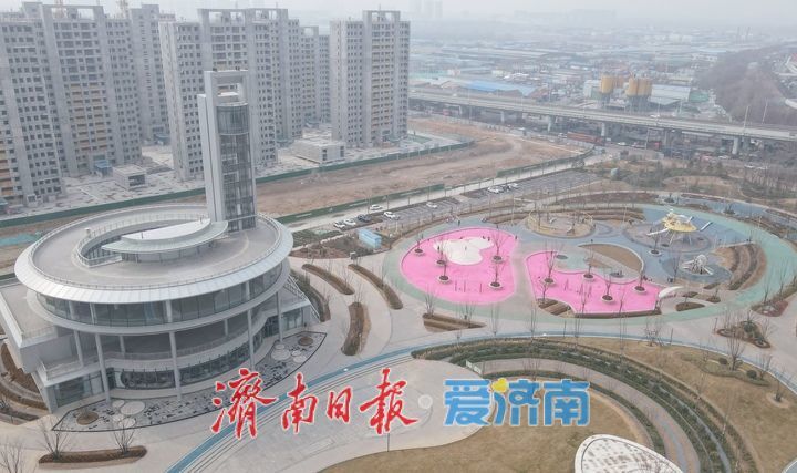 黄河畔新添遛娃踏春好去处 济南丁太鲁绿带公园“吸睛”