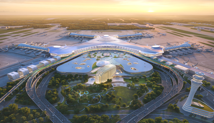 项目强省会｜突破关键节点！济南遥墙机场T2航站楼完成首吊