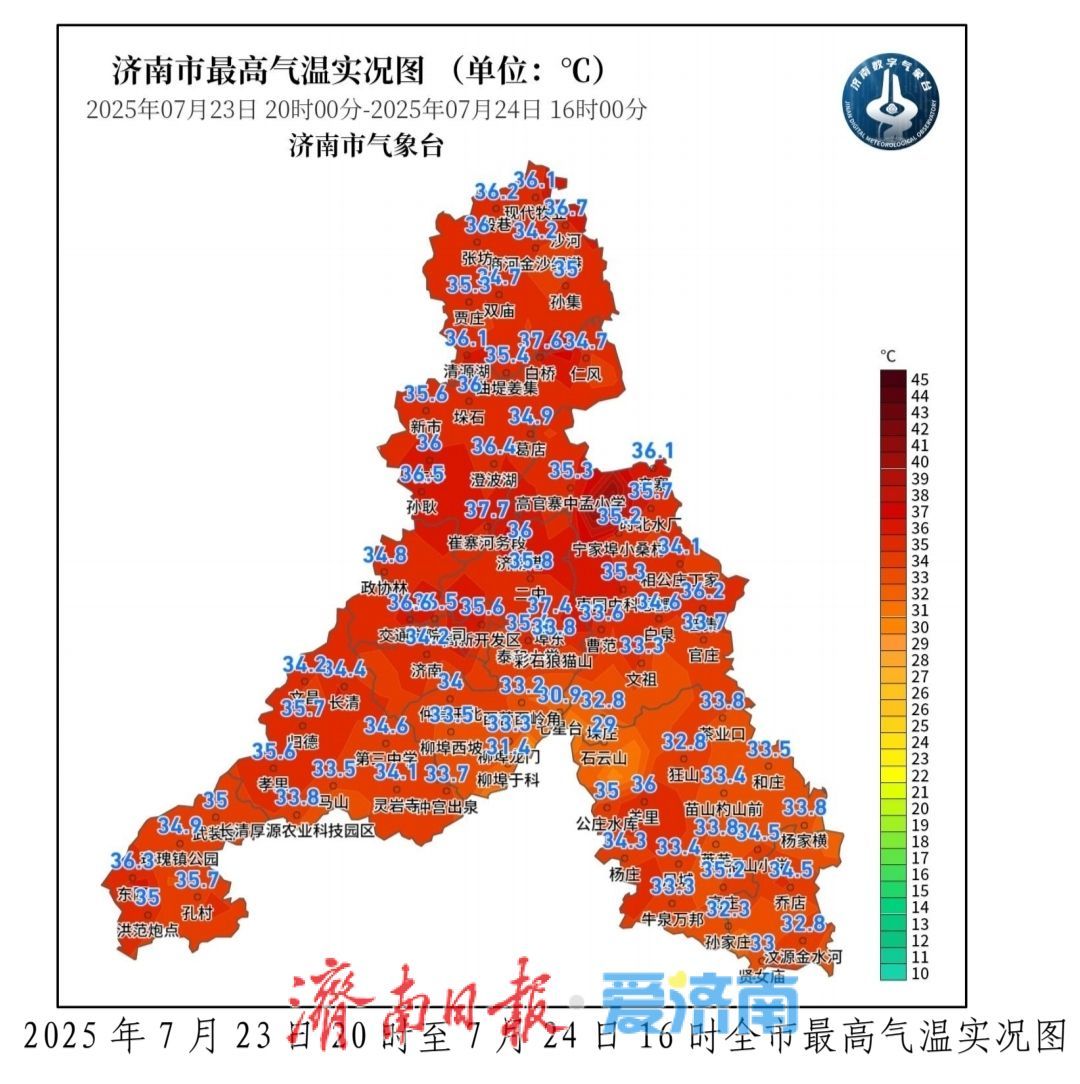 今日最高温37.7℃，泉城开启高温“蒸煮”模式