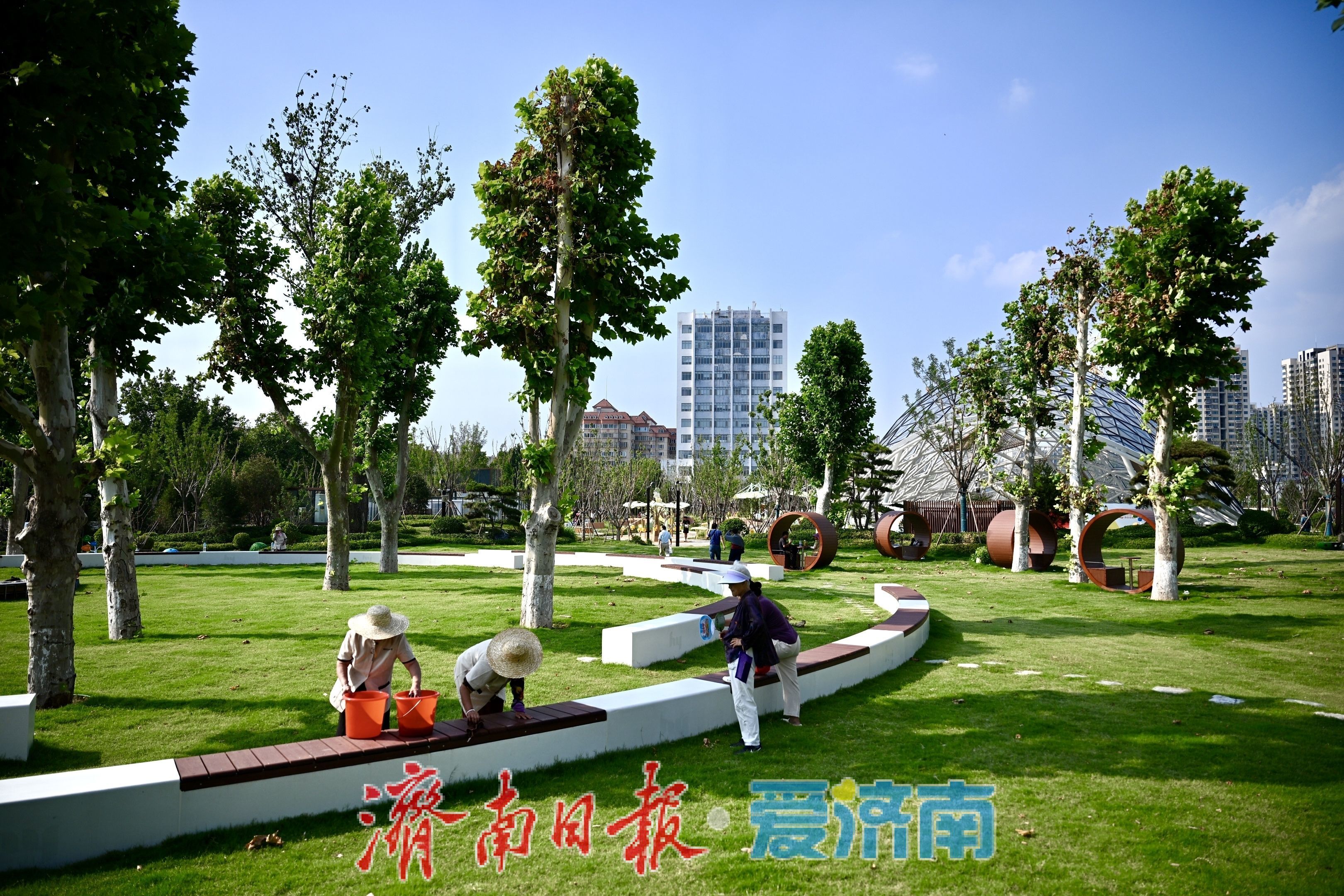 槐苑文化体育公园22日开园 市民抢先“探园”