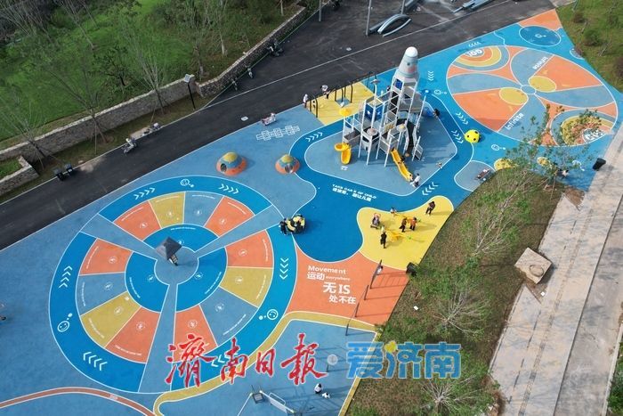 济南西部春风悦动公园北段扩建区域焕新开放